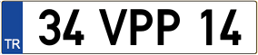 Trailer License Plate